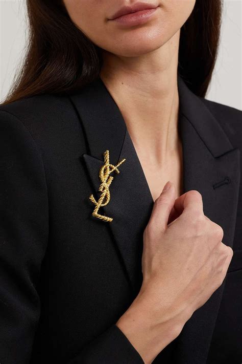 spille ysl|Saint Laurent Brooches for Women .